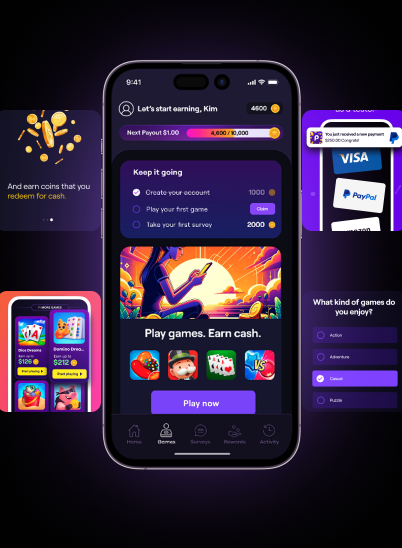 Playful Rewards Mobile App Interface