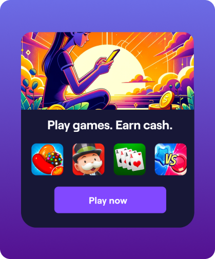 Gaming Interface with Play Games Earn Cash